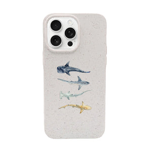 Biologisch abbaubare Handyhülle iPhone 16 pro max Sharkproject — kompostierbar — Vorderseite