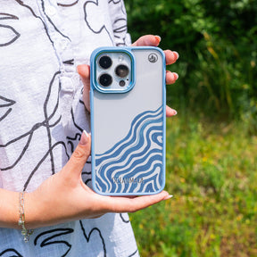 iPhone 16 pro Hülle - Welle abstrakt - "Summerwave" - nachhaltig
