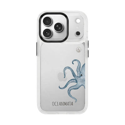 iPhone 18 Pro / 17 Pro Hülle - Oktopus blau - "TentacleTheory" - nachhaltig