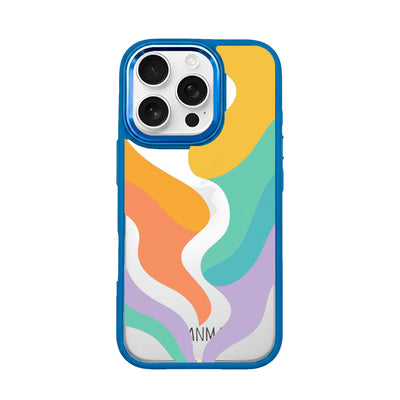 iPhone 16 pro Hülle - bunte Wellen - "Tide Flow" - nachhaltig