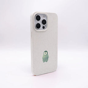 iPhone 11 pro Hülle - Pinguin weiß - "HappyPinguin" - nachhaltig