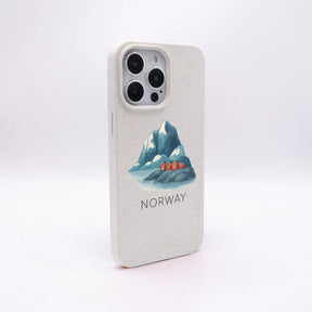 iPhone 16e/17e Hülle - Norwegen weiß - "Norway" - nachhaltig