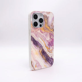 iPhone 14 pro max Hülle - Marmor pink - "PinkMarble" - nachhaltig