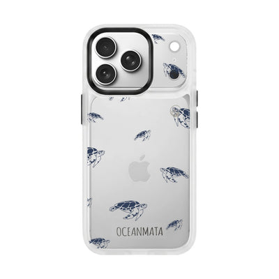 iPhone 18 Pro Max / 17 Pro Max Hülle - Schildkröten blau - "Turtlino" - nachhaltig