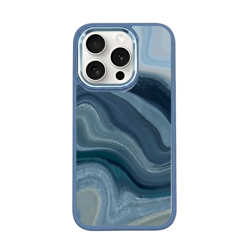 iPhone 15 pro max Hülle - Welle abstrakt - "Summerwave" - nachhaltig
