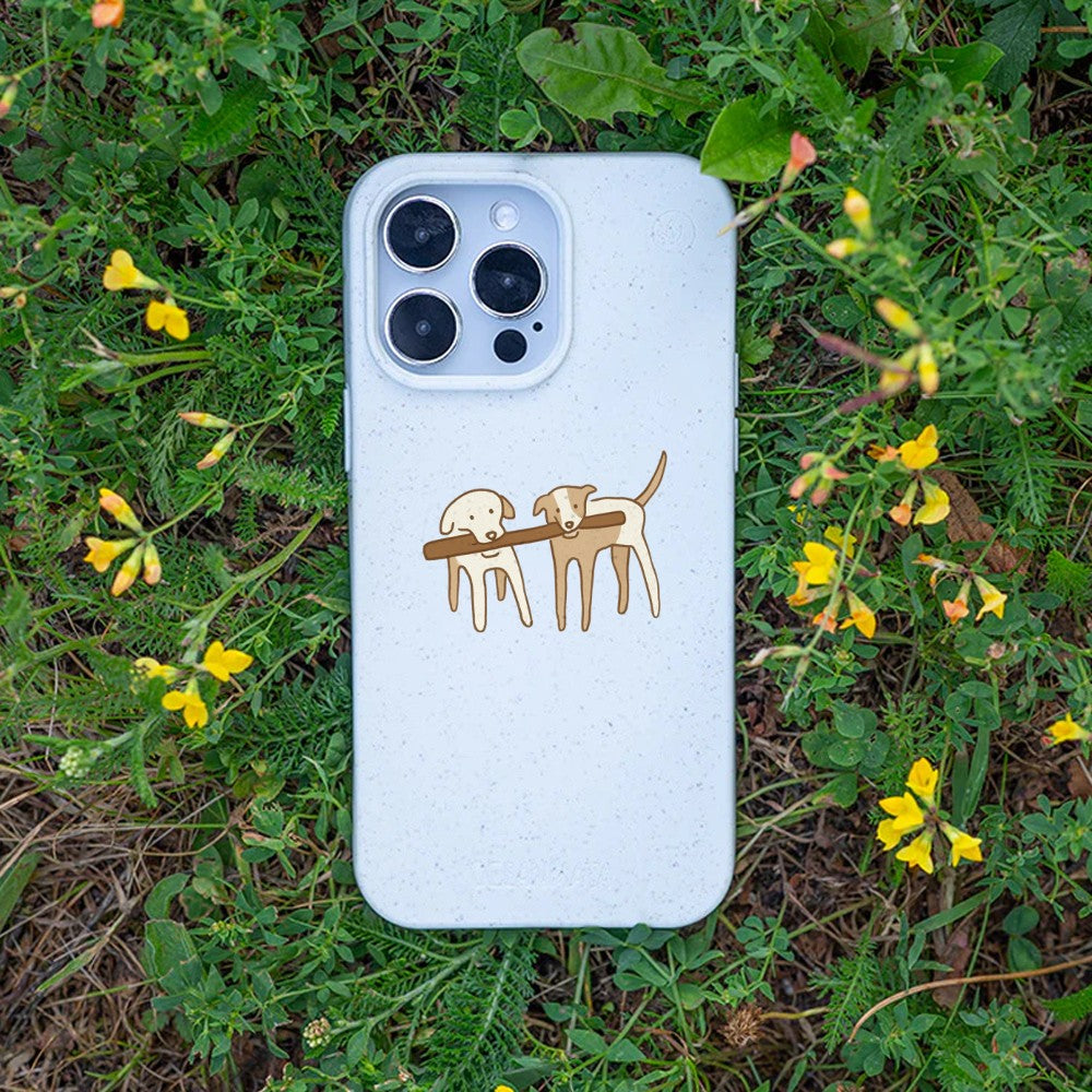 Biologisch abbaubare Handyhülle iPhone 15 pro Wuff — kompostierbar — Bonus