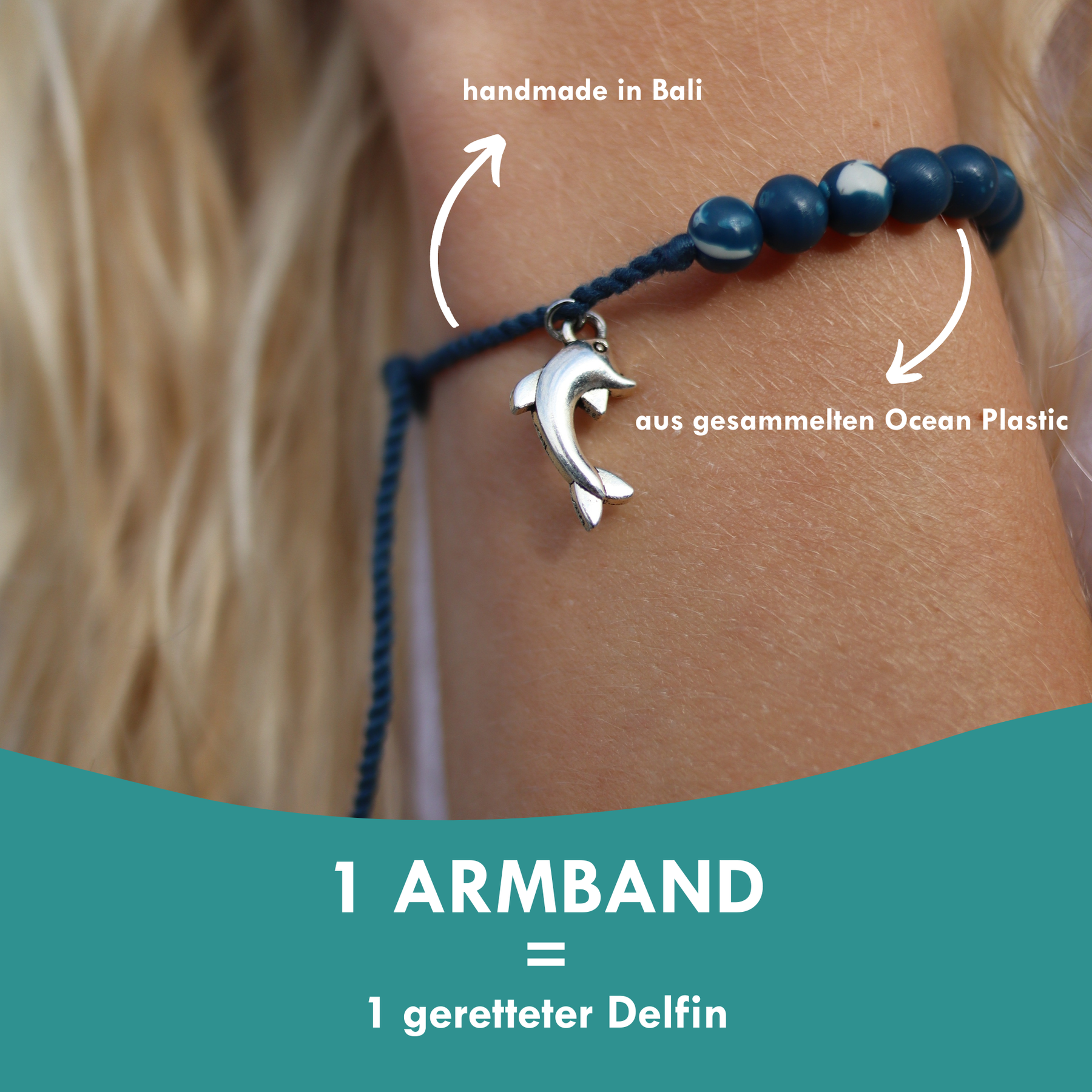 Armband blau "DOLPHIN"
